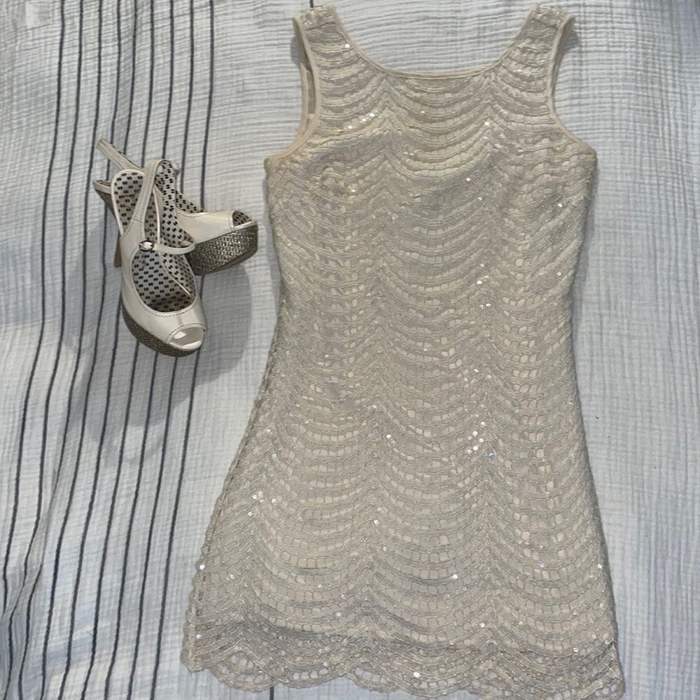 Lace and sequin dress